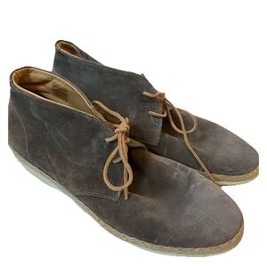 Modern Fiction Homme Shoes Mens  Gray  Sz 9.5 High Top Suede‎